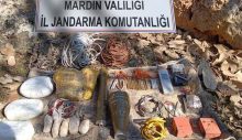 Mardin’de arazi aramasında PKK’ya ait mühimmat ele geçirildi