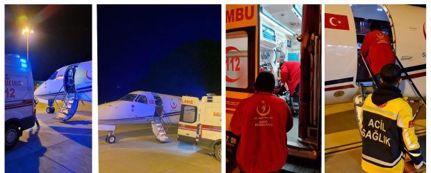 Ambulans uçak bu kez Jiyan bebek için havalandı