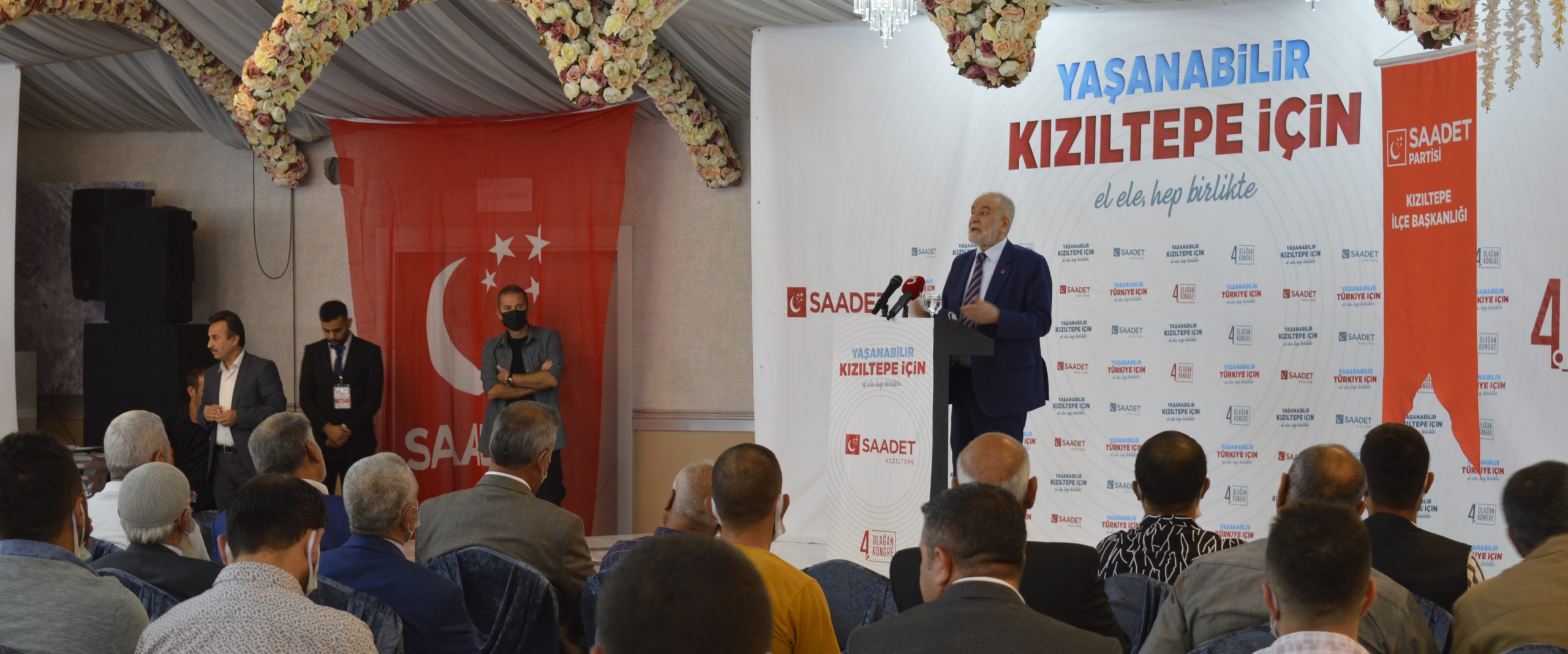 Saadet Partisi Genel Başkanı Karamollaoğlu, partisinin Kızıltepe İlçe Kongresi’ne katıldı