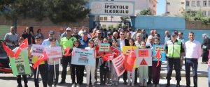 Kızıltepe’de “Yayalara öncelik duruşu, hayata saygı duruşu” kampanyası başlatıldı