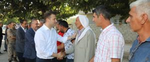 Kaymakam Cıdıroğlu kırsal mahalleleri ziyaret etmeye devam ediyor