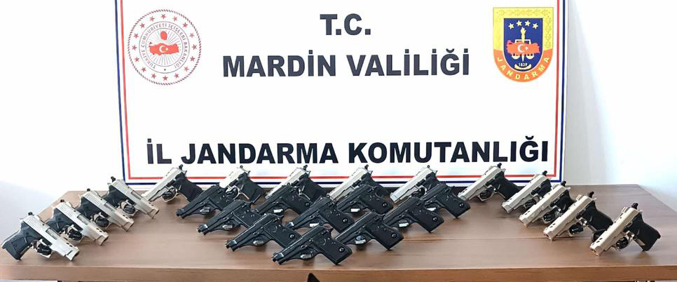 Mardin’de 25 adet silah ele geçirildi