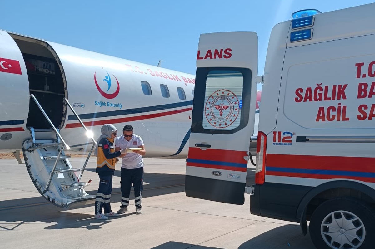 Ambulans uçak, Gülistan bebek için havalandı