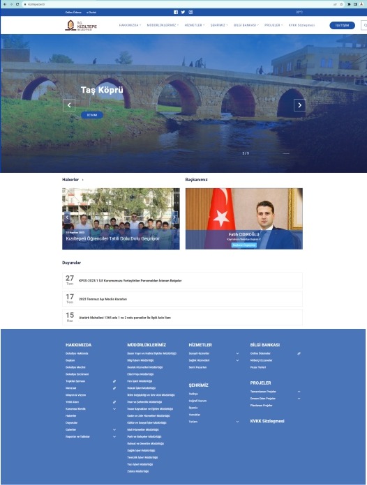 Kızıltepe Belediyesi web sitesi yenilendi