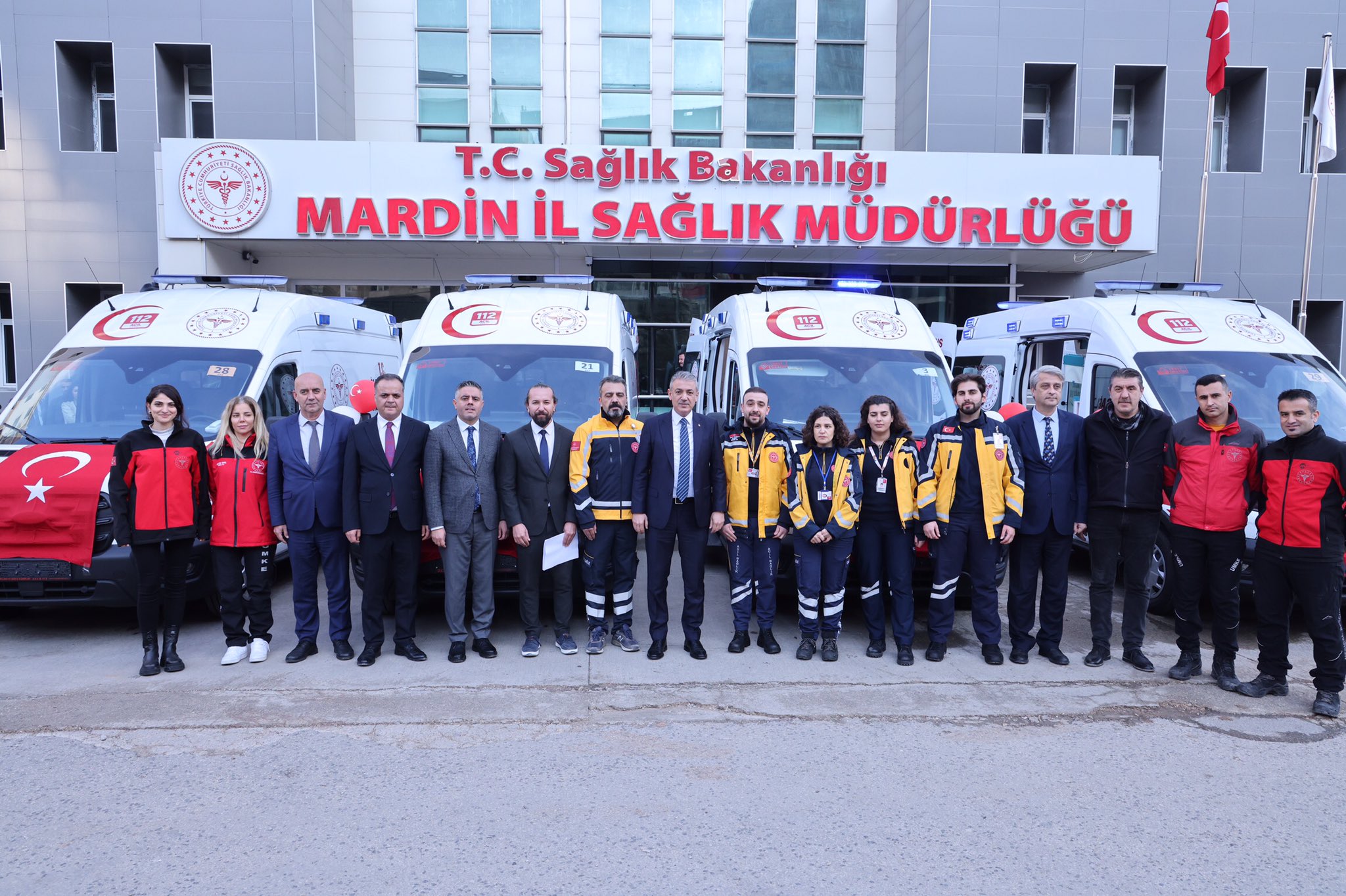 Mardin’de yeni ambulanslar hizmete alındı