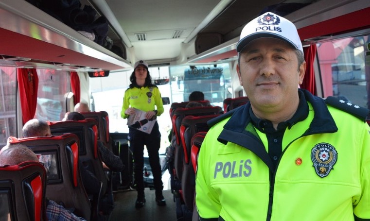 Mardin’de şehirlerarası otobüslerdeki yolculara