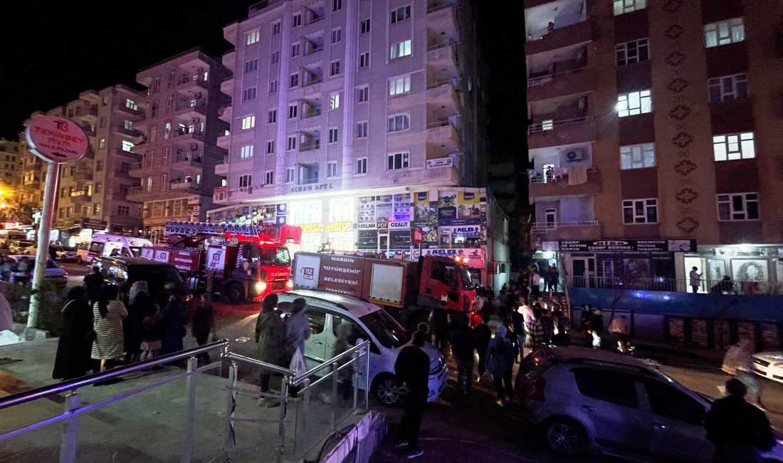 Mardin'de bir evde yangın